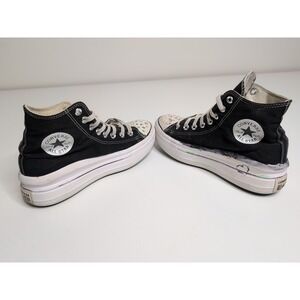 Converse 568497C Women's Size 9 High Platform Black/White All Star Chuck Taylor